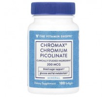 The Vitamin Shoppe, Chromax® Chromium Picolinate, 200 mcg, 100 Softgels