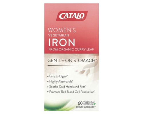 CATALO, Women's Vegetarian Iron, 60 Vegetarian Capsules CATALO, Women's Vegetarian Iron, 60 Vegetarian Capsules