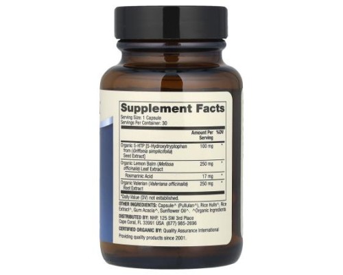 Dr. Mercola, Organic 5-HTP With Valerian Root & Lemon Balm, 30 Capsules Dr. Mercola, Organic 5-HTP With Valerian Root & Lemon Balm, 30 Capsules
