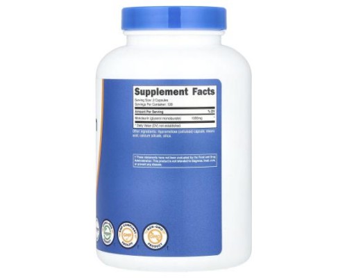 Nutricost, Monolaurin, 240 Capsules (500 mg per Capsule) Nutricost, Monolaurin, 240 Capsules (500 mg per Capsule)