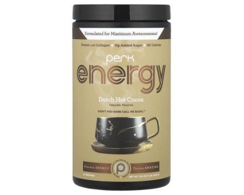 Perk Energy, Dutch Hot Cocoa, 16.1 oz (450 g)