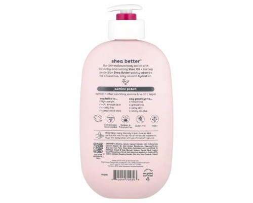 EOS, Shea Better™, 24H Moisture Body Lotion, Jasmine Peach, 16 fl oz (473 ml)