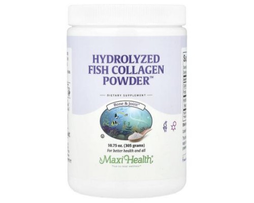 Maxi Health, Hydrolyzed Fish Collagen Powder™, 10.75 oz (305 g)