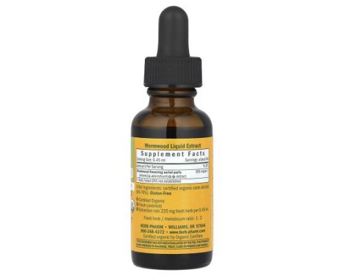 Herb Pharm, Wormwood Liquid Extract, 1 fl oz (30 ml) (395 mg per Serving)