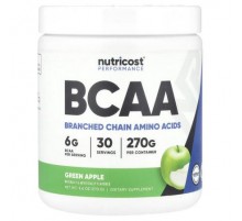 Nutricost, Performance, BCAA, Green Apple , 9.6 oz (270 g)