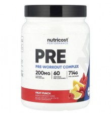 Nutricost, Performance, Pre-Workout Complex, Fruit Punch, 1.6 lb (714 g)