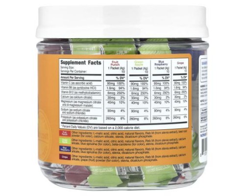 Nutricost, Electrolytes, Advanced Hydration Complex, Variety Pack, 40 Stick Packs, 0.14 oz (4 g ) Each