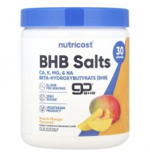 Nutricost, BHB Salts, goBHB®, Peach Mango, 8.9 oz (249 g)