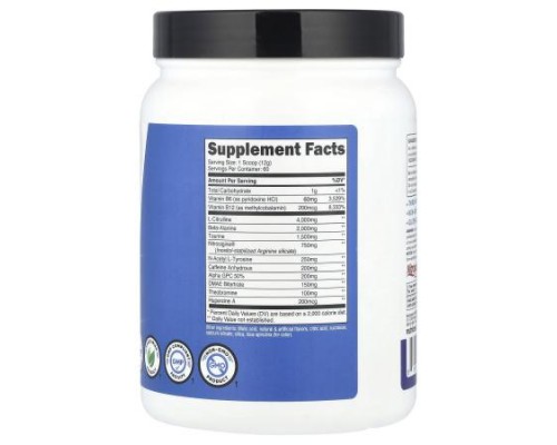 Nutricost, Performance, Pre-Workout Complex, Blue Raspberry, 1.6 lb (708 g)