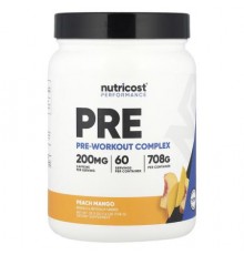 Nutricost, Performance, Pre-Workout Complex, Peach Mango, 1.6 lb (708 g)