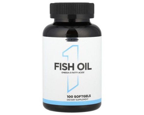 Rule One Proteins, Fish Oil, 1 g, 100 Softgels Rule One Proteins, Fish Oil, 1 g, 100 Softgels