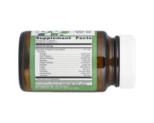Metagenics, SpectraZyme® Complete Enzymes, 60 Capsules Metagenics, SpectraZyme® Complete Enzymes, 60 Capsules