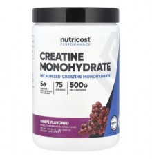 Nutricost, Performance, Creatine Monohydrate, Grape, 1.1 lb (500 g)