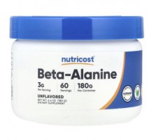 Nutricost, Beta-Alanine, Unflavored, 6.4 oz (180 g)