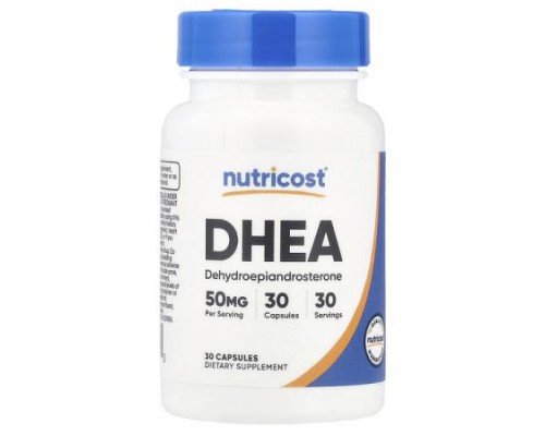 Nutricost, DHEA, 50 mg, 30 Capsules Nutricost, DHEA, 50 mg, 30 Capsules
