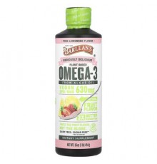 Barlean's, Seriously Delicious®, Plant Based Omega-3 From Algae Oil, Pink Lemonade, 630 mg, 16 oz (454 g)
