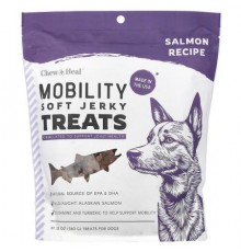 Chew + Heal, Mobility Soft Jerky Treats, For Dogs, All Ages, Salmon, 12 oz (340 g)