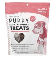 Chew + Heal, Puppy Soft 'N Yummy Treats, For Dogs, Salmon, 12 oz (340 g)