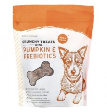 Chew + Heal, Crunchy Treats with Pumpkin & Prebiotics, For Dogs, All Ages, 12 oz (340 g)
