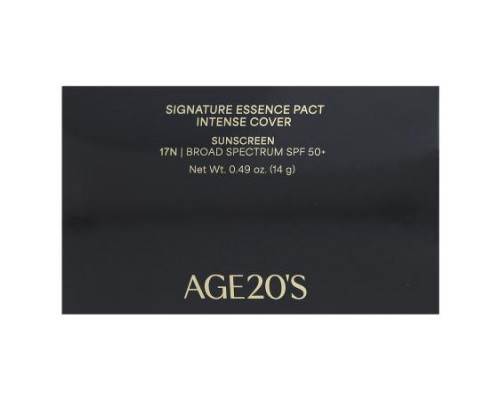 AGE20'S, Signature Essence Pact, Intense Cover, SPF 50+, 17N, 0.49 oz (14 g) AGE20'S, Signature Essence Pact, Intense Cover, SPF 50+, 17N, 0.49 oz (14 g)