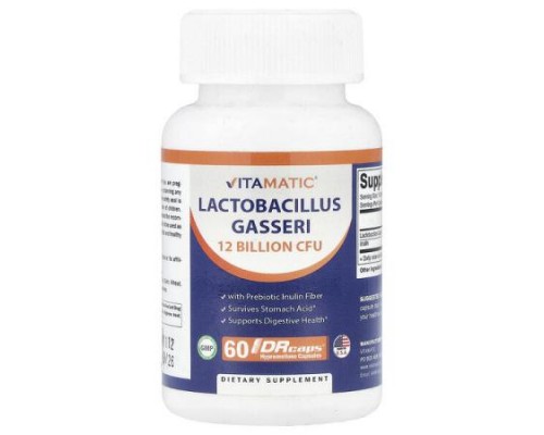 Vitamatic, Lactobacillus Gasseri, 60 DRcaps® Hypromellose Capsules