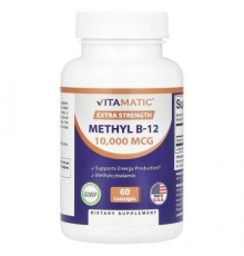 Vitamatic, Methyl B-12, Extra Strength, 10,000 MCG, 60 Lozenges