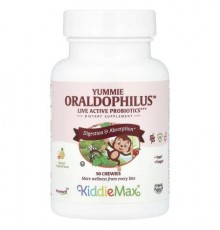 Maxi Health, KiddieMax® Yummie Oraldophilus™, Natural Tropical, 50 Chewies
