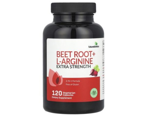 Futurebiotics, Beet Root + L-Arginine, Extra Strength, 120 Vegetarian Capsules