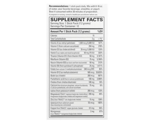 Terry Naturally, Fatigued to Fantastic!™ Energy Revitalization Drink Mix, 12 Stick Packs, 0.25 oz (7.2 g) Each