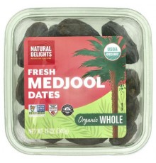 Natural Delights, Organic Fresh Medjool Dates, Whole  , 12 oz (340 g)