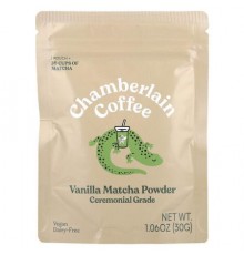 Chamberlain Coffee, Vanilla Matcha Powder, Ceremonial Grade, 1.06 oz (30 g)