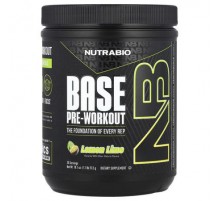NutraBio, Base Pre-Workout, Lemon Lime, 1.1 lb (512 g)