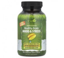 Irwin Naturals, Ashwagandha Healthy Brain Mood & Stress, 60 Liquid Soft-Gels