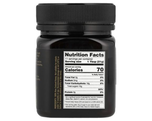 Egmont Honey, Manuka Honey, Raw & Unpasteurized, UMF™ 23+, 1,050 MGO+, 8.8 oz (250 g) Egmont Honey, Manuka Honey, Raw & Unpasteurized, UMF™ 23+, 1,050 MGO+, 8.8 oz (250 g)