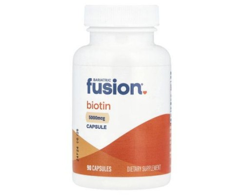 Bariatric Fusion, Biotin, 5,000 mcg, 90 Capsules Bariatric Fusion, Biotin, 5,000 mcg, 90 Capsules