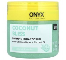 Onyx Professional, Coconut Bliss, Foaming Sugar Scrub, Coconut & Vanilla, 16 oz (453 g)