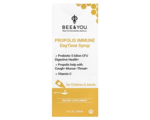 Bee & You, Propolis Immune DayTime Syrup, 5 fl oz (150 ml) Bee & You, Propolis Immune DayTime Syrup, 5 fl oz (150 ml)