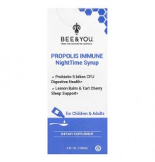 Bee & You, Propolis Immune, NightTime Syrup, For Children & Adults , 5 fl oz (150 ml)