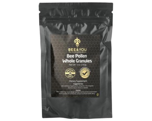 Bee & You, Bee Pollen Whole Granules, 5 oz (142 g) Bee & You, Bee Pollen Whole Granules, 5 oz (142 g)