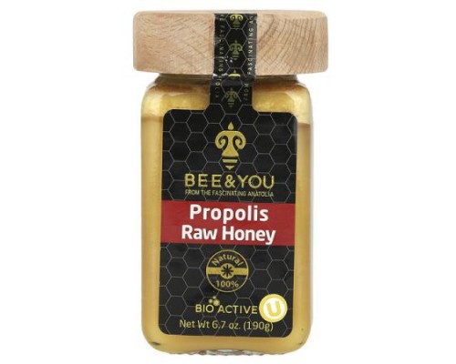 Bee & You, Propolis Raw Honey, 6.7 oz (190 g) Bee & You, Propolis Raw Honey, 6.7 oz (190 g)