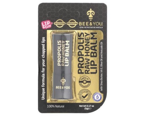 Bee & You, Propolis Raw Honey Lip Balm, 0.17 oz (5 g)