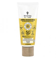 Bee & You, Mineral Sunscreen Cream, SPF 50+, 2.7 fl oz (80 ml)
