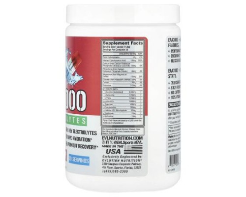 EVLution Nutrition, EAA 7000 + Electrolytes, Rocket Pop, 12.3 oz (348 g)