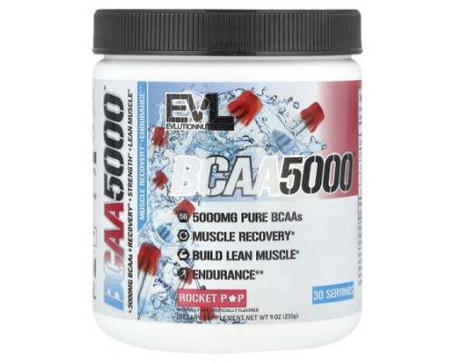 EVLution Nutrition, BCAA5000®, Rocket Pop, 9 oz (255 g)