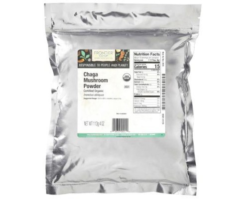 Frontier Co-op, Organic Chaga Mushroom Powder, 4 oz (113 g) Frontier Co-op, Organic Chaga Mushroom Powder, 4 oz (113 g)