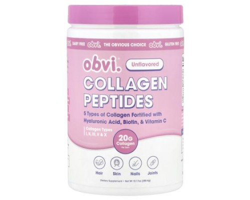 Obvi, Collagen Peptides, Unflavored, 10.17 oz (288.4 g)