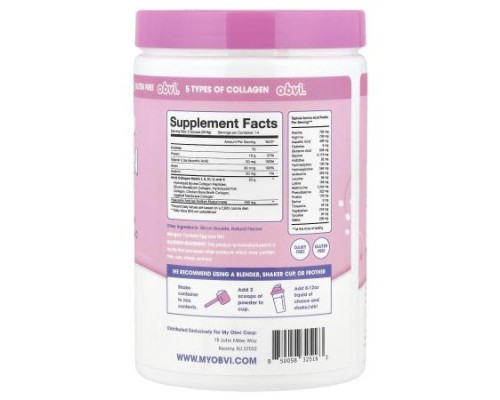 Obvi, Collagen Peptides, Unflavored, 10.17 oz (288.4 g)