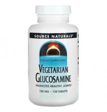 Source Naturals, Vegetarian Glucosamine, 750 mg, 120 Tablets