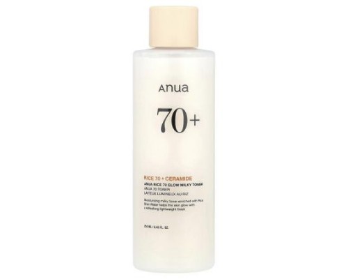 Anua, Rice 70 Glow Milky Toner, 8.45 fl oz (250 ml) Anua, Rice 70 Glow Milky Toner, 8.45 fl oz (250 ml)