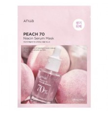 Anua, Peach 70 Niacin Serum Beauty Mask, 1 Sheet, 0.88 oz (25 g)